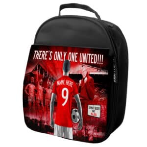 Personalised Manchester United Football School Lunch Bag AF83