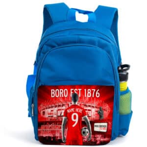 Personalised Middlesborough Football Kids Blue Backpack AF85