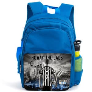 Personalised Newcastle Football Kids Blue Backpack AF90