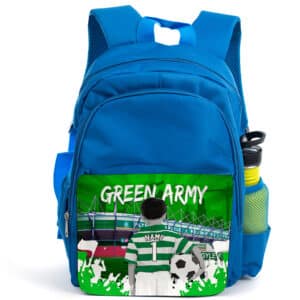 Personalised Plymouth Kids Football Blue Backpack CF44
