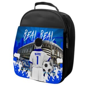 Personalised Real Madrid Kids Football School Lunch Bag CF49