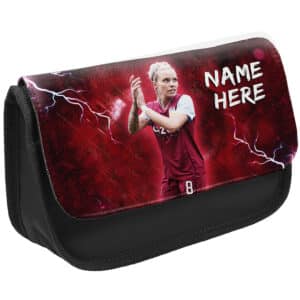 Personalised Rachel Daly Aston Villa Women's Football Black School Pencil Case NLP75