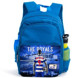 Personalised Reading Football Kids Blue Backpack AF108