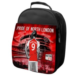Women's Football Arsenal Personalised Girls School Lunch Bag WF07