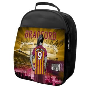 Women's Football Bradford Personalised Girls School Lunch Bag WF21