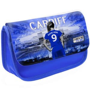 Women's Football Cardiff Pencil Case Personalised Girls WFP30