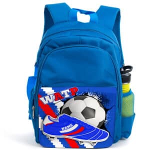 Personalised Glasgow Rangers Football Boot Blue Backpack FB25