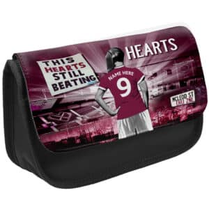 Women's Football Hearts Pencil Case Personalised Girls WFP63
