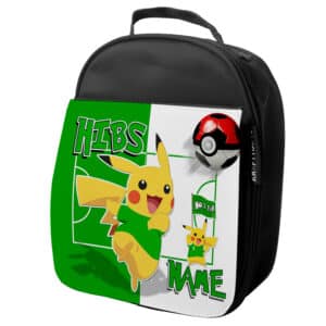 Personalised Hibernian Pokemon Football School Lunch Bag PF29