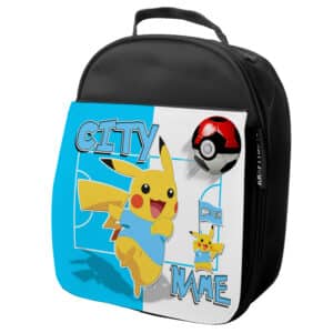 Personalised Man City Pokemon Football School Lunch Bag PF38