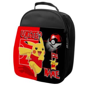Personalised Man Utd Pokemon Football School Lunch Bag PF39