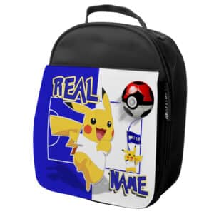 Personalised Madrid Pokemon Football School Lunch Bag PF44