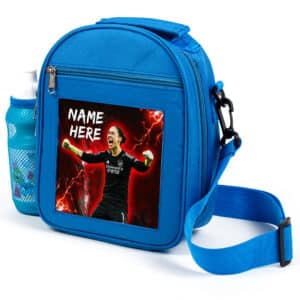 Personalised Manuela Zinsberger Arsenal Women's Football Blue Lunch Bag NL72