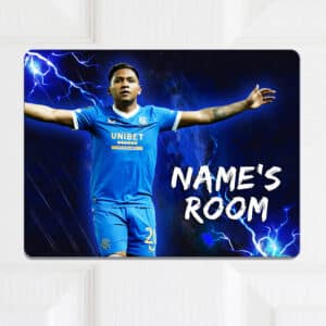 Personalised Morelos Rangers Football Kids Bedroom Door Sign NLD43