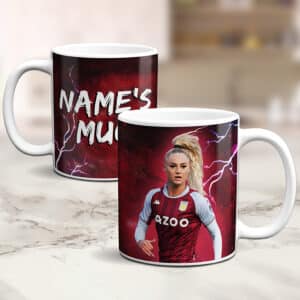 Personalised Alisha Lehmann Womens Football Aston Villa Mug NLM52