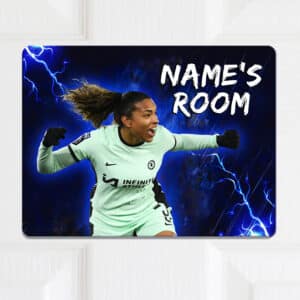 Personalised Catarina Macario Womens Football Chelsea Girls Bedroom Door Sign NLD59