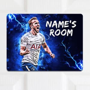 Personalised Kane Spurs Football Kids Bedroom Door Sign NLD04