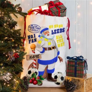 Personalised Leeds Football Christmas Sack CFS39