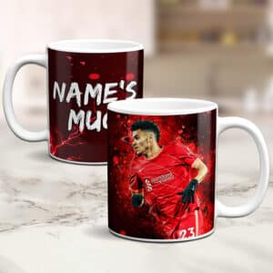 Personalised Diaz Liverpool Football Mug NLM20