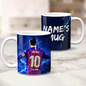 Personalised Messi Retro Football Mug NLM07
