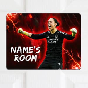 Personalised Manuela Zinsberger Womens Football Arsenal Girls Bedroom Door Sign NLD72