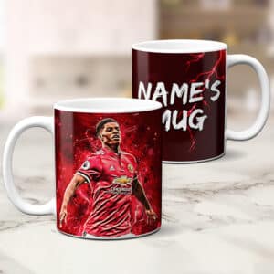 Personalised Rashford Man Utd Football Mug NLM11