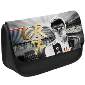 Ronaldo Football Player Black Pencil Case CR03A