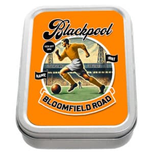 Personalised Blackpool Football Nostalgia Tobacco Tin NFV07