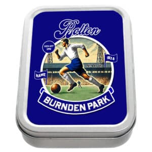 Personalised Blackpool Football Nostalgia Tobacco Tin NFV08