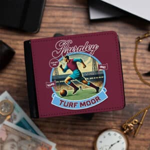 Personalised Burnley Vintage Nostalgia Football Wallet NFW14