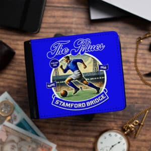 Personalised Chelsea Vintage Nostalgia Football Wallet NFW18