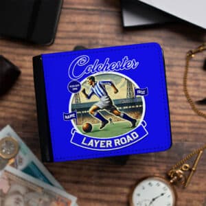 Personalised Colchester Vintage Nostalgia Football Wallet NFW20