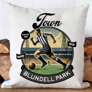 Personalised Grimsby Vintage Nostalgia Football Cushion Cover NF36