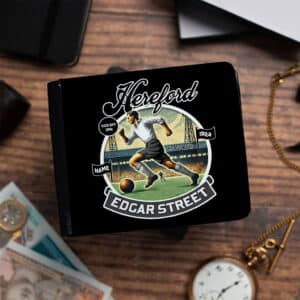 Personalised Hereford Vintage Nostalgia Football Wallet NFW39
