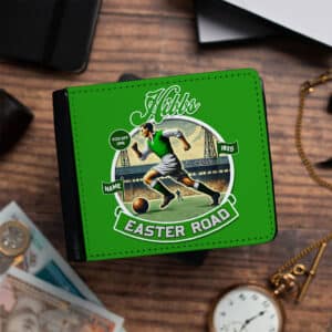Personalised Hibernian Vintage Nostalgia Football Wallet NFW40