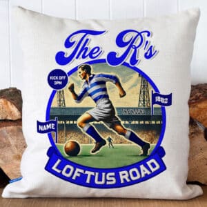Vintage Queens Park Rangers Nostalgia Football Cushion Cover NF70