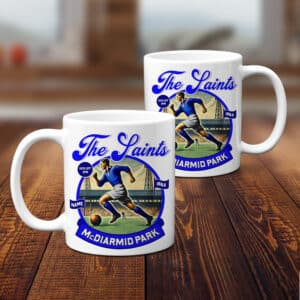 Personalised St Johnstone Football Nostalgia Mug NFM81