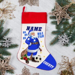 Personalised Stockport Football Christmas Stocking FXS70