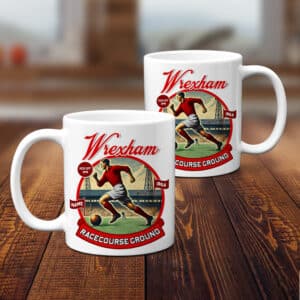 Personalised Wrexham Football Nostalgia Mug NFM95