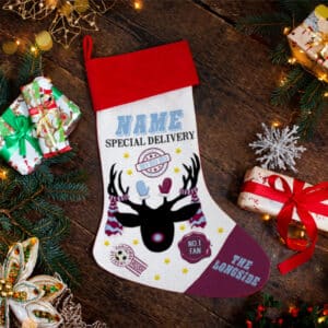Personalised Burnley Football Christmas Stocking RXS11