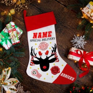 Personalised Charlton Football Christmas Stocking RXS15