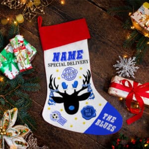 Personalised Chelsea Football Christmas Stocking RXS16