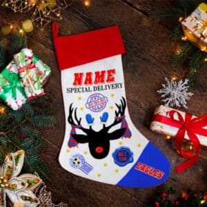 Personalised Crystal Palace Football Christmas Stocking RXS19