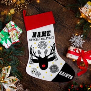 Personalised St Mirren Football Christmas Stocking RXS69