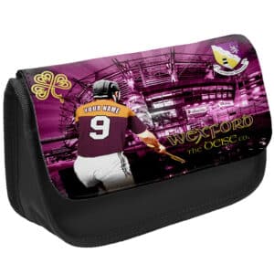 Personalised Wexford Gaelic Hurling Black Pencil Case GA18