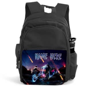 Personalised BMX Thrift Gamer Kids Black Backpack ST723