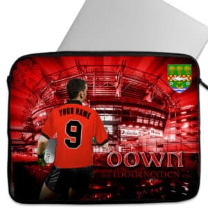 Personalised Down Gaelic Football Laptop Sleeve iPad Case GA04