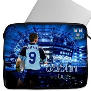 Personalised Dublin Gaelic Football Laptop Sleeve iPad Case GA06