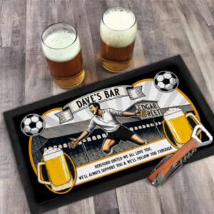 Personalised Hereford Bar Runner Football Beer Mat SBR39