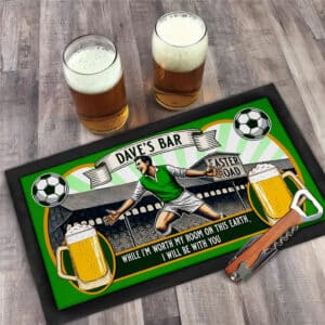 Personalised Hibernian Bar Runner Football Beer Mat SBR40